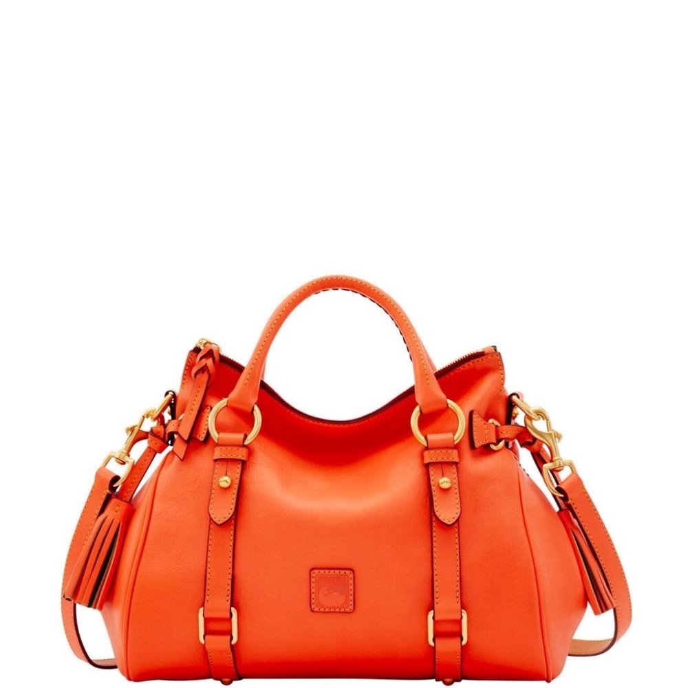 Dooney & Bourke Florentine Satchel Dazzling Coral